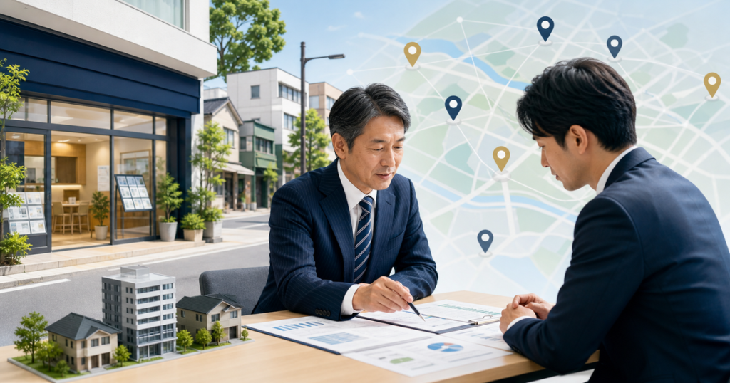 地方 不動産仲介会社 M&A 地域ブランドと媒介資産承継のアイキャッチ