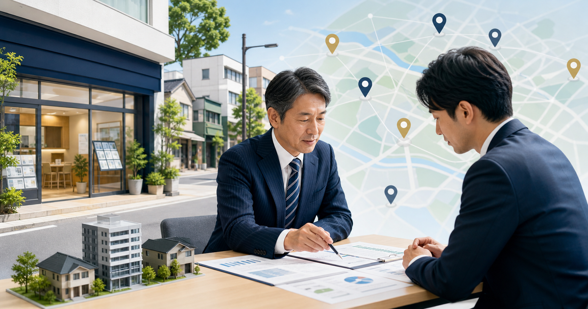 地方 不動産仲介会社 M&A 地域ブランドと媒介資産承継のアイキャッチ